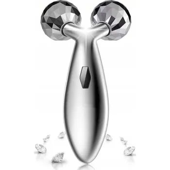 Masážní přístroj ZPEVŇUJÍCÍ MASÁŽNÍ PŘÍSTROJ NA OBLIČEJ A TĚLO KOVOVÝ 3D ROTAČNÍ ROLLER