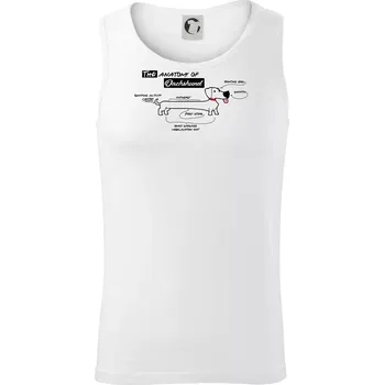 Jezevčík - Anatomie - Tílko pánské Core - L ( Bílá )