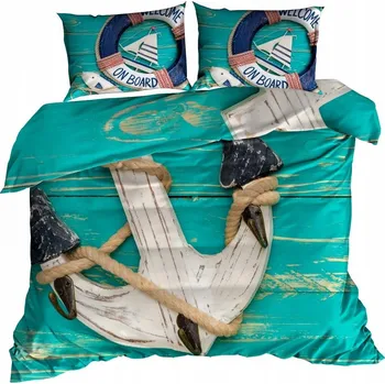 Povlečení Ložní Povlečení Bavlna 140x200 cm ANCHOR