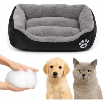 Pelíšek pro psa PRO KOČKY PELÍŠEK 40x40 S VODĚODOLNÝ KOTEC POHODLNÝ POLŠTÁŘ