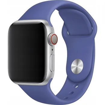 Řemínek na hodinky SILIKONOVÝ ŘEMÍNEK OCELOVĚ MODRÝ PRO APPLE WATCH 38/40/41/42 MM S10 POHODLNÝ