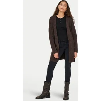 Dámský svetr ONLY Kardigan Talio 15358604 Hnědá Regular Fit S