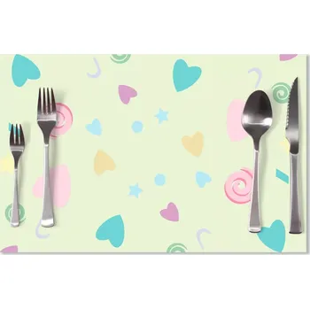 prostírání Sablio Prostírání Srdíčka a spirály XL: 40x30cm