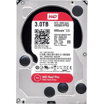 Interní pevný disk Pevný disk Western Digital Red Pro WD3001FFSX 3TB SATA III 3,5"