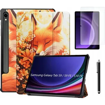 Pouzdro na tablet POUZDRO GRAFIKA + SKLO + DOTYKOVÉ PERO pro Samsung Galaxy Tab S9/S9FE/S10FE
