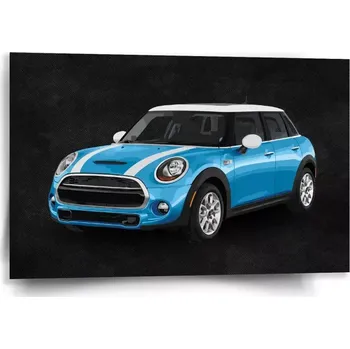 Obraz Sablio Obraz Mini sedan Černé pozadí - 60x40 cm