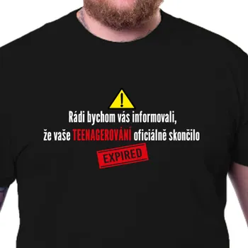 Pánské tričko Tričko Vtipná | Vtipné tričko k 20. narozeninám Konec teenagerování