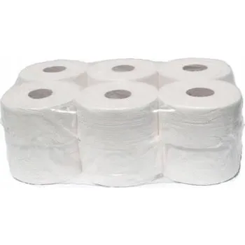 Toaletní papír Toaletní papír bílý jumbo celulóza 100 m, role 2 v, 12 ks