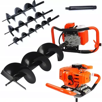 Zemní vrták MOTOROVÝ ZEMNÍ VRTÁK 2.3 KW + VRTÁKY 100, 150, 200MM M84000/3
