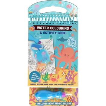 omalovánky MALOVÁNÍ VODOU - OCEAN kouzelná omalovánka s vodním štětcem