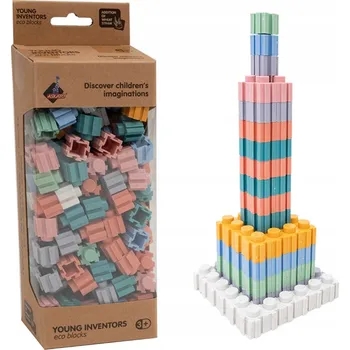 ostatní stavebnice EKO STAVEBNICE MALÝCH GÉNŮ – STAVEBNICE – 160 DÍLKŮ