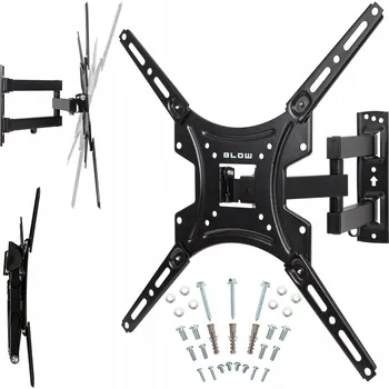 Televizní držák SILNÝ OTOČNÝ DRŽÁK NA ZEĎ PRO TV 13-55'' PALCŮ VESA