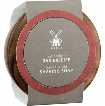 Mýdlo na holení, santalové dřevo + dřevěná miska