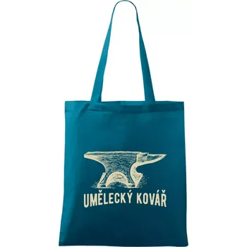 Umělecký kovář - Taška bavlněná - 42 x 38 cm ( Petrolejová )
