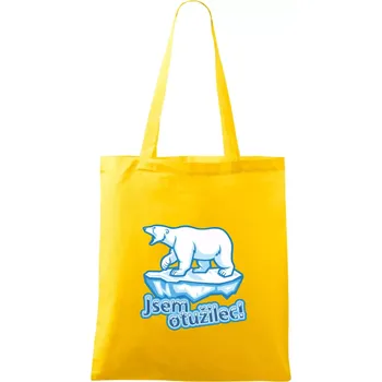 Jsem otužilec - medvěd - Taška bavlněná - 42 x 38 cm ( Žlutá )