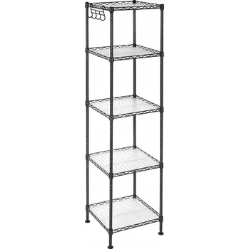 Knihovna Kovová police Songmics 30 x 30 cm černá