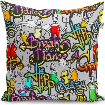 Polštář Sablio Polštář Graffiti - 50x50 cm