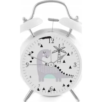 Budík Hlasitý budík s retro zvonky - Dino