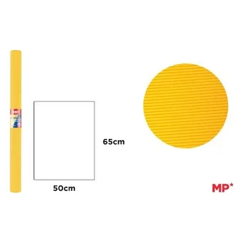 Set školních potřeb Tektura falista 65x50cm 280g/m2, żółta, Main Paper