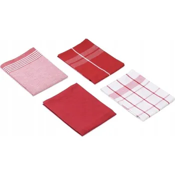 Utěrka Sada bavlněných utěrek, 50x70 cm, červená