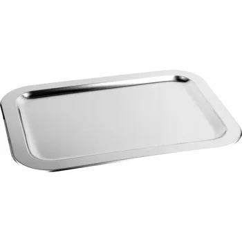 Servírovací tác, vyrobený z nerezové oceli, 42 x 31 cm