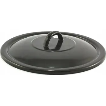 Poklice Smaltovaná poklice 25 cm černá