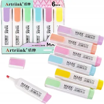 Vícebarevný Zvýrazňovač Lean 6 ks