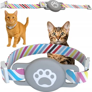 Obojek pro psa MILI Obojek s pouzdrem na GPS lokátor pro kočky, nastavitelný pro lokátor