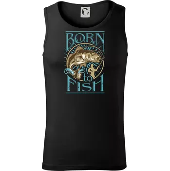 Born to fish - Tílko pánské Core - XL ( Černá )