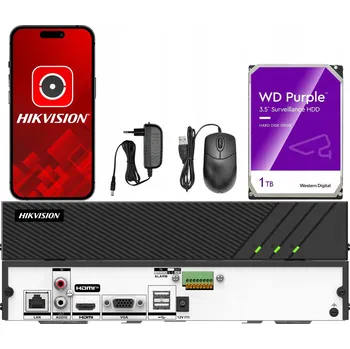 IP kamera IP rekordér Hikvision DS-7608NI-Q1(E) 8 kanálů až do 8MPx HikConnect 1TB