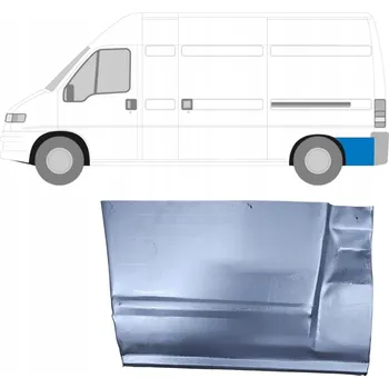 Blatník karosérie Opravný díl zadního blatníku, zadní část, pro Fiat Ducato 1994-2006 / Levý