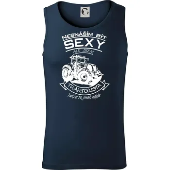 Nesnáším být sexy - Traktorista - Traktor - Tílko pánské Core - XL ( Námořní modrá (velmi tmavá - téměř černá) )