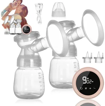 Odsávačka mléka ELEKTRICKÁ ODSÁVAČKA MATEŘSKÉHO MLÉKA 2v1 LCD 2200mAh (Ruční i Elektrická)