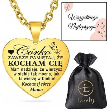 Náhrdelník Dámský náhrdelník se psí VOJENSKÁ ZNÁMKA srdce S Gravírováním Dárek pro dceru od matky