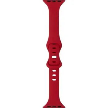 Řemínek na hodinky SILIKONOVÝ ŘEMÍNEK ČERVENÝ S10 PRO APPLE WATCH 38/40/41/42 MM POHODLNÝ ODOLNÝ