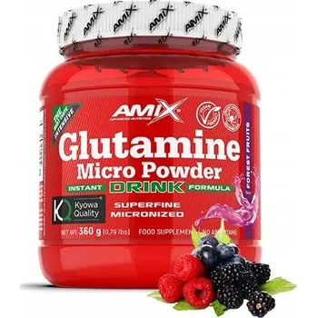 Aminokyselina Glutaminový prášek Amix Nutrition L-Glutamin v prášku - Glutamine Micro Powder Amix 360 g lesní plody