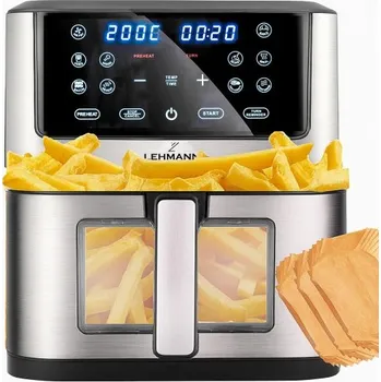 fritéza AirFlow Master 8L – horkovzdušná fritéza s LED displejem, náhledovým okénkem a 12 programy