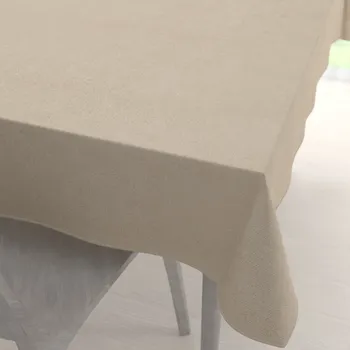 ubrus Obdélníkový ubrus/imitace broušené kůže Alcantara ALC-007 Krémově béžový 50x100 cm