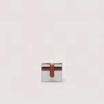 METALLIC TRICOLOR KOŽENÁ PENĚŽENKA COCCINELLE SNOW/COGN/NOIR AW25