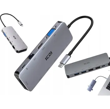 Dokovací stanice USB-C pro rozšíření obrazu notebooku DELL na 2 monitory