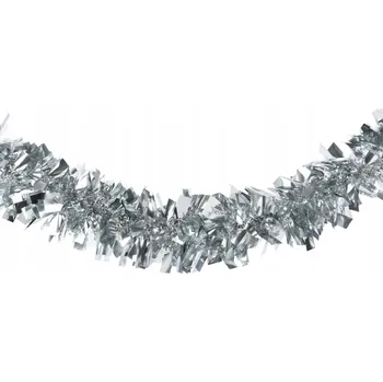 Vánoční dekorace Vánoční girlanda řetěz stříbrný 15x200cm 1 Ks