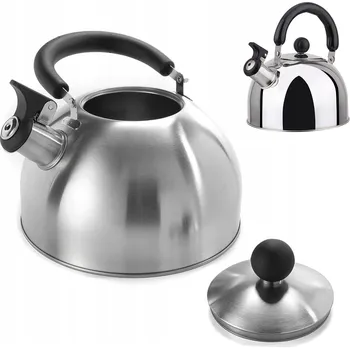 Varná konvice Bedee tradiční ocelová Konvice 2,5 l šedá