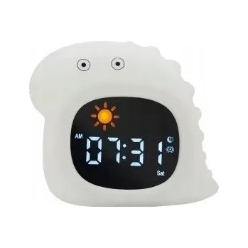 Budík Dětský Budík s Podsvícením Digitální Noční Lampa Zvuky Bezdrátový