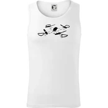 Dron kresba - Tílko pánské Core - L ( Bílá )