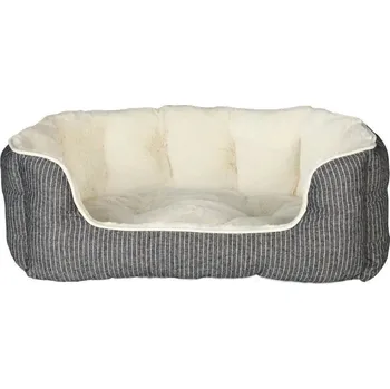 Pelíšek pro psa Plyšová Hračka pro psy Trixie pelíšek pro psy/kočky oválný šedo/krémový plyšový 50x40cm
