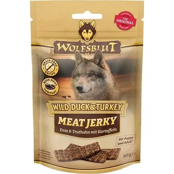 Krmivo pro psa Wolfsblut Sušené maso pro psy - Divoká kachna a krůta 80g