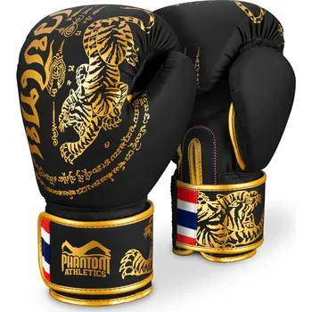 Boxerské rukavice PHANTOM Boxerské rukavice Muay Thai - Limitovaná černá edice 12 oz