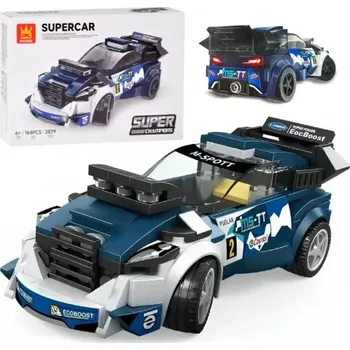 ostatní stavebnice Technická stavebnice Sportovní auto modré, 164 kusů