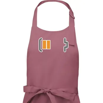 Kuchyňská zástěra Rodinná trika - baterie táta - Pánská zástěra na vaření - Univerzální velikost ( Starorůžová )