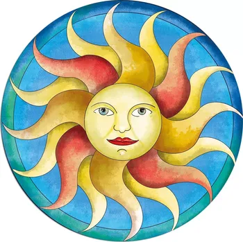 Puzzle Kulaté puzzle CURIOSI Picoli Slunce 33 dílků